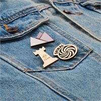 SPILLA IN LEGNO CON FORMA PERSONALIZZATA